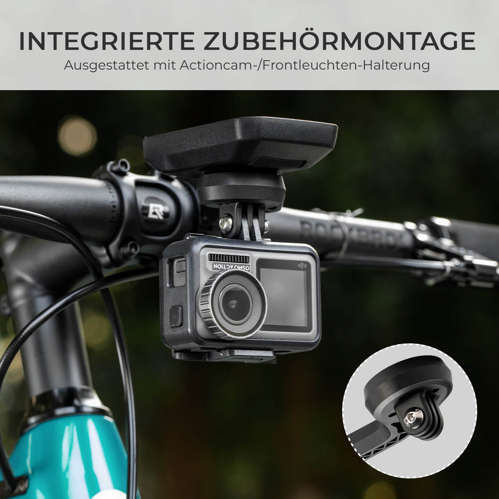 Fahrradcomputer Halterung Kompatibel für Fahrradlenker 31.8mm Kompatibel für Garmin, Wahoo, Bryton