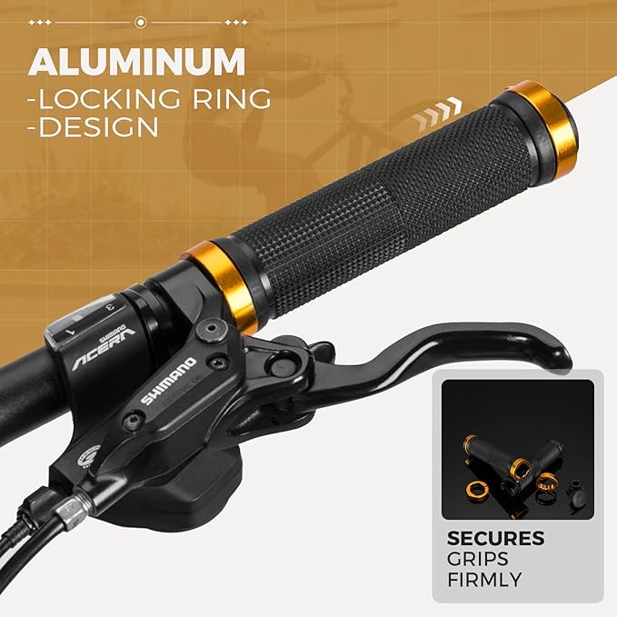 Fahrradgriffe 22mm mit Aluminium Lock-On System
