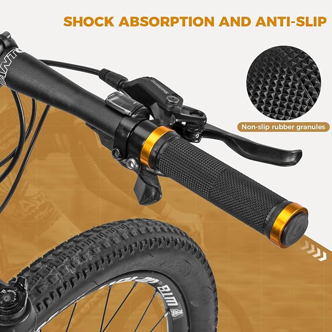 Fahrradgriffe 22mm mit Aluminium Lock-On System
