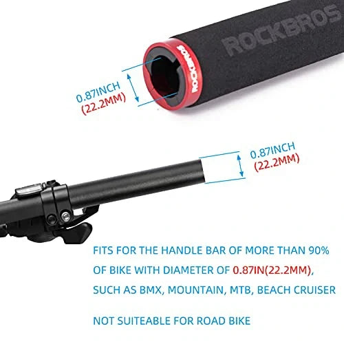 Fahrradgriffe, Lenkergriffe & Handgriffe – rutschfest, Stoßdämpfend & Leicht, Schaumstoff