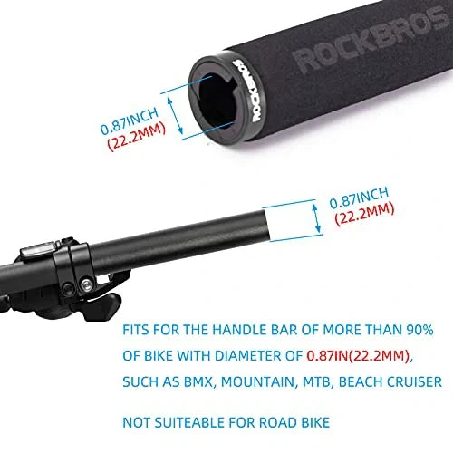 Fahrradgriffe, Lenkergriffe & Handgriffe – rutschfest, Stoßdämpfend & Leicht, Schaumstoff
