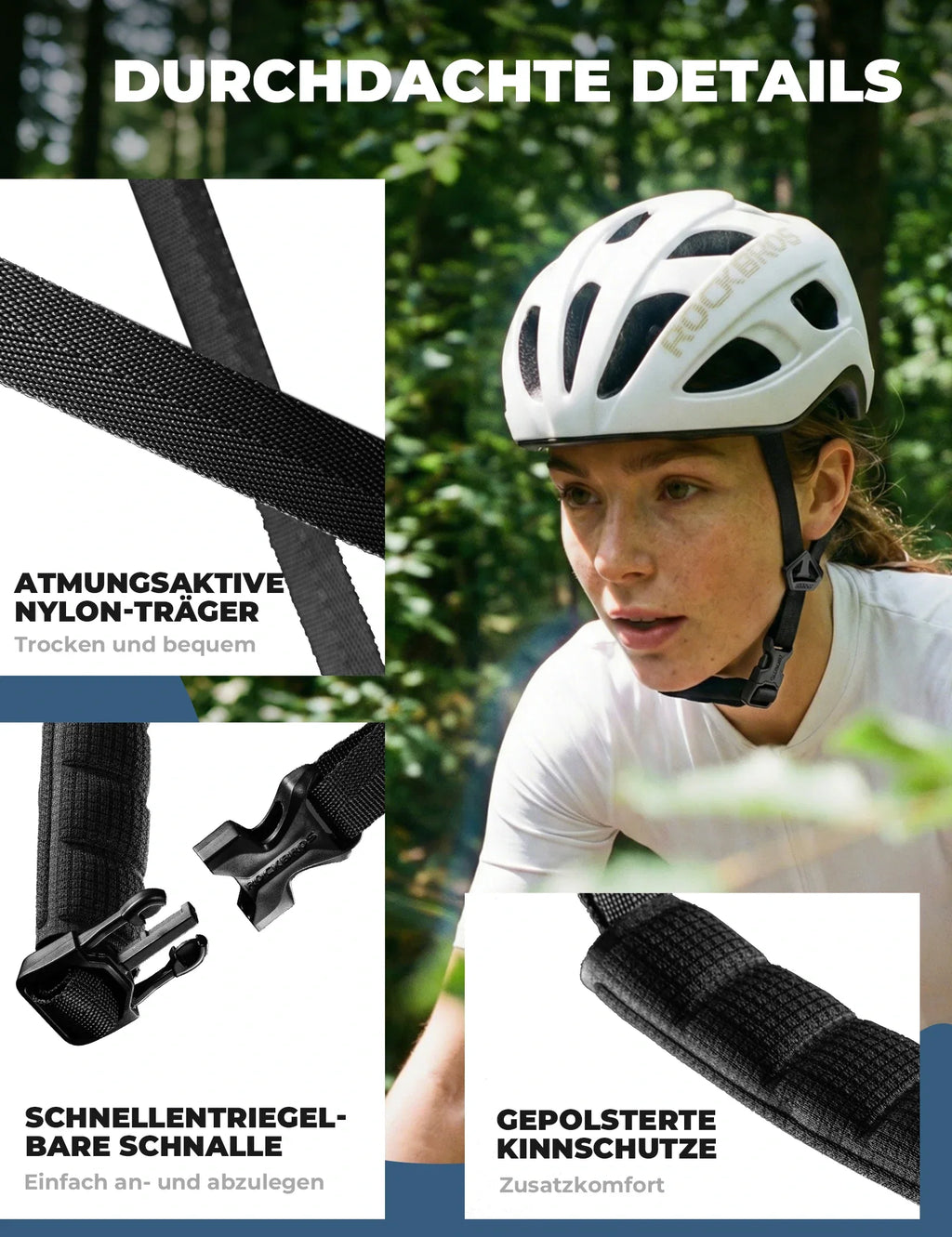Fahrradhelm 58-62cm Leichtgewicht 240g Antibakteriell