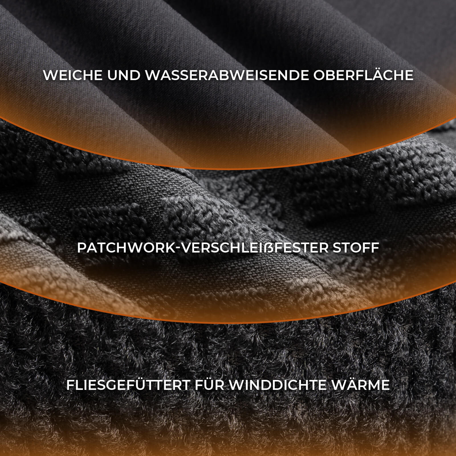 Fahrradjacke Herren Warm Winddicht Wasserabweisend Mit Fleece Reflektierend