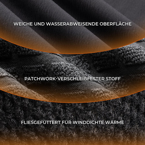 Fahrradjacke Herren Warm Winddicht Wasserabweisend Mit Fleece Reflektierend