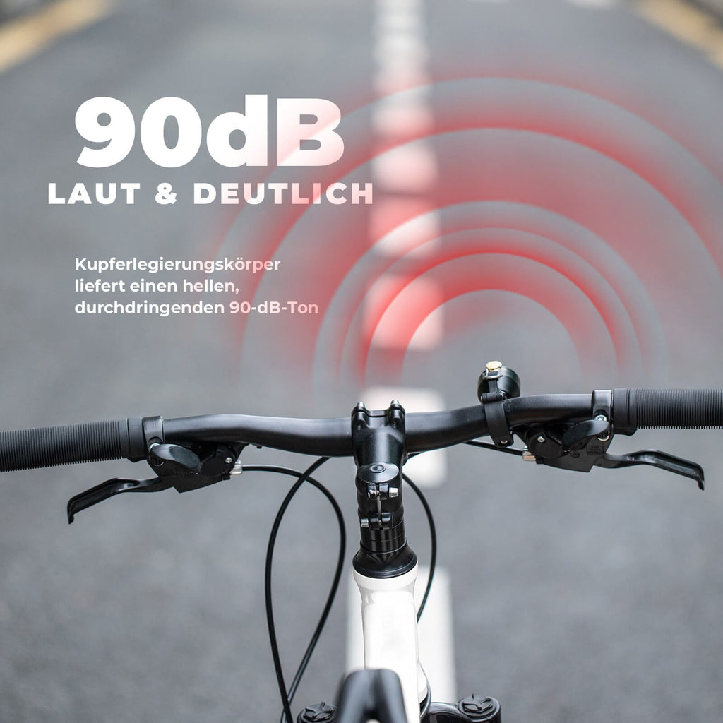 Fahrradklingel Mini 90dB - Kupferlegierung & Universalkompatibel