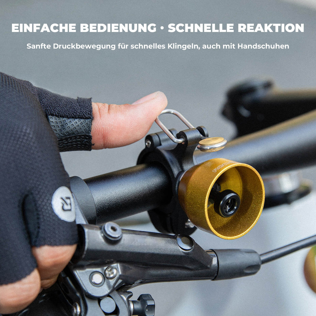 Fahrradklingel Mini 90dB - Kupferlegierung & Universalkompatibel