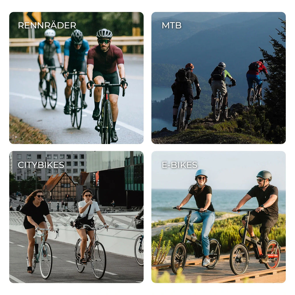 Fahrradpedale rutschfest– Aluminium Plattformpedale mit Reflektoren, abgedichtetem Kugellager, Anti-Rutsch-Pins, 9/16" Achse