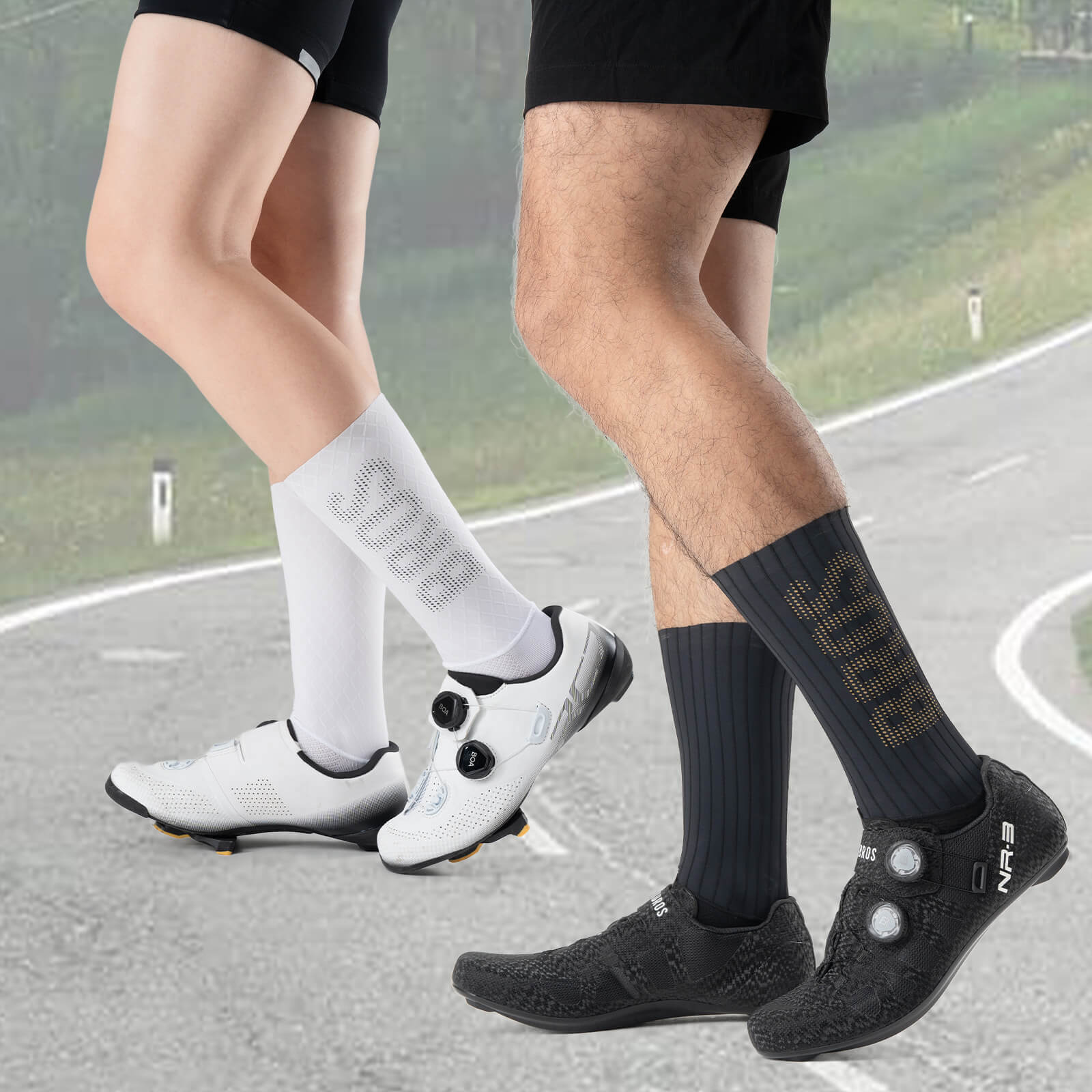 Fahrradsocken Atmungsaktive Kompressionssocken