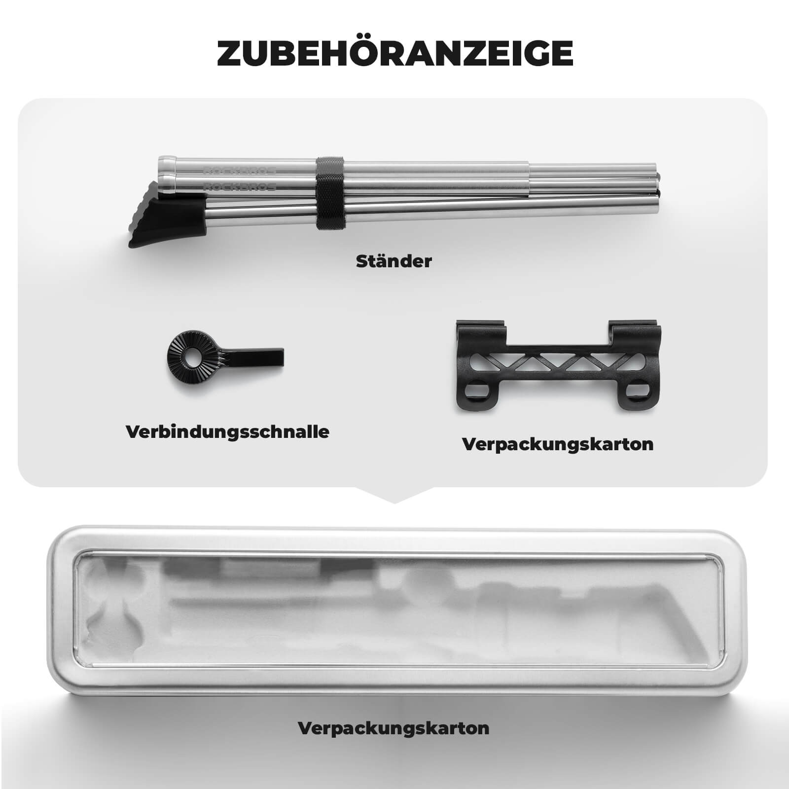 Fahrradständer Klappbar Seitenständer für 26–27,5 Zoll