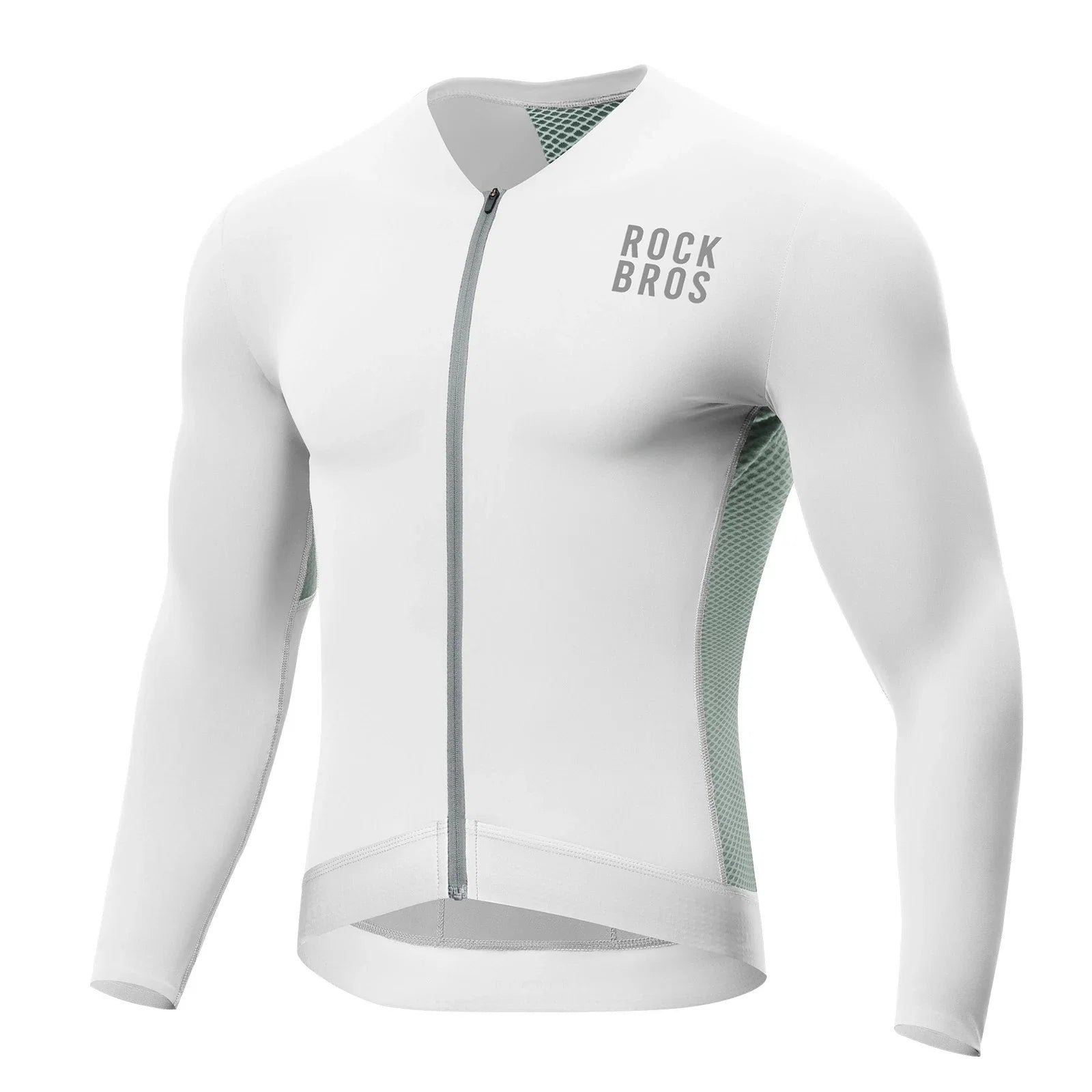 Fahrradtrikot Radtrikot Langarm Herren, Atmungsaktiv und Schnelltrocknend, Elastisches
