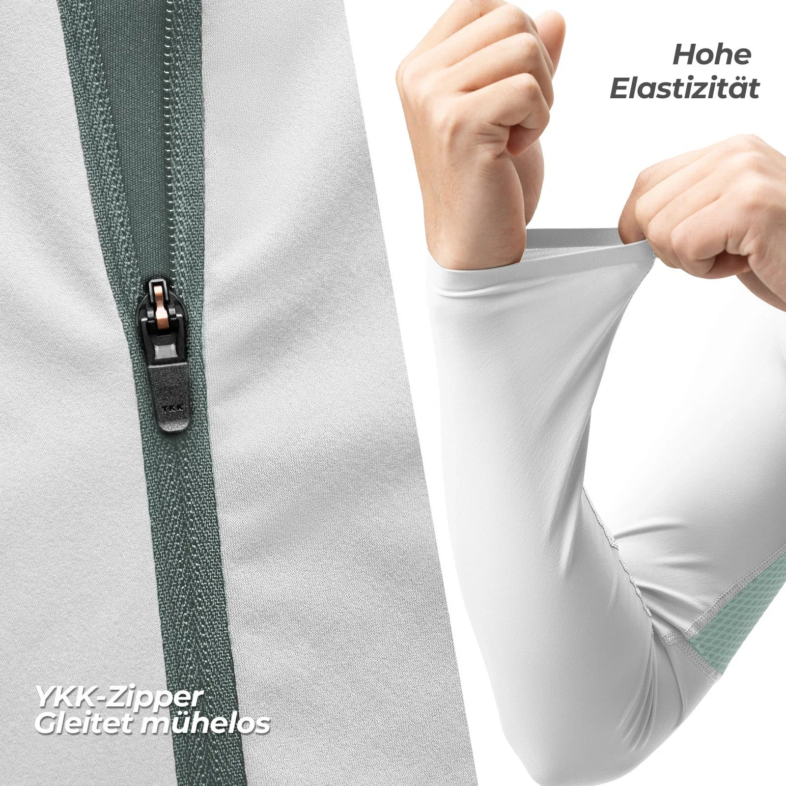 Fahrradtrikot Radtrikot Langarm Herren, Atmungsaktiv und Schnelltrocknend, Elastisches
