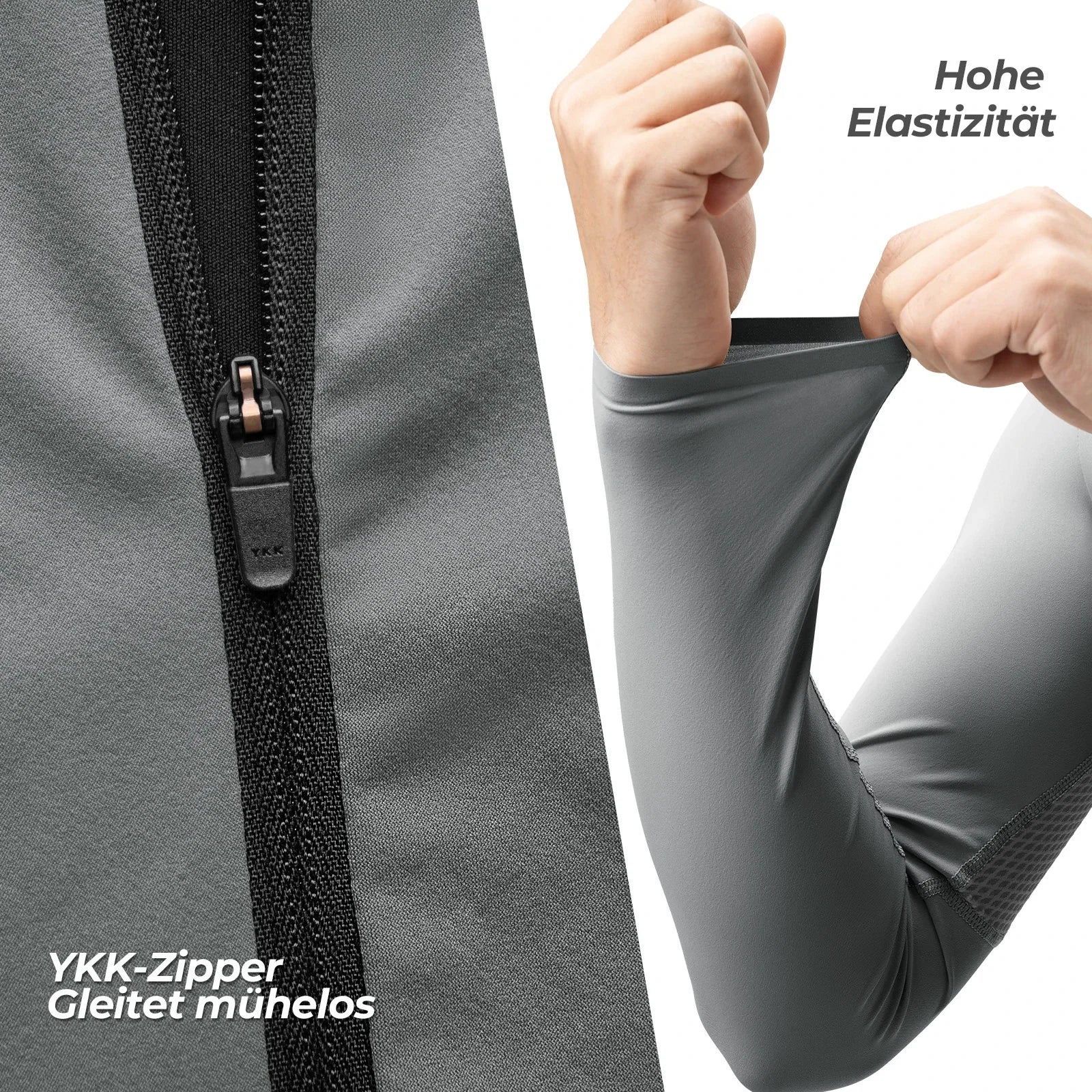 Fahrradtrikot Radtrikot Langarm Herren, Atmungsaktiv und Schnelltrocknend, Elastisches