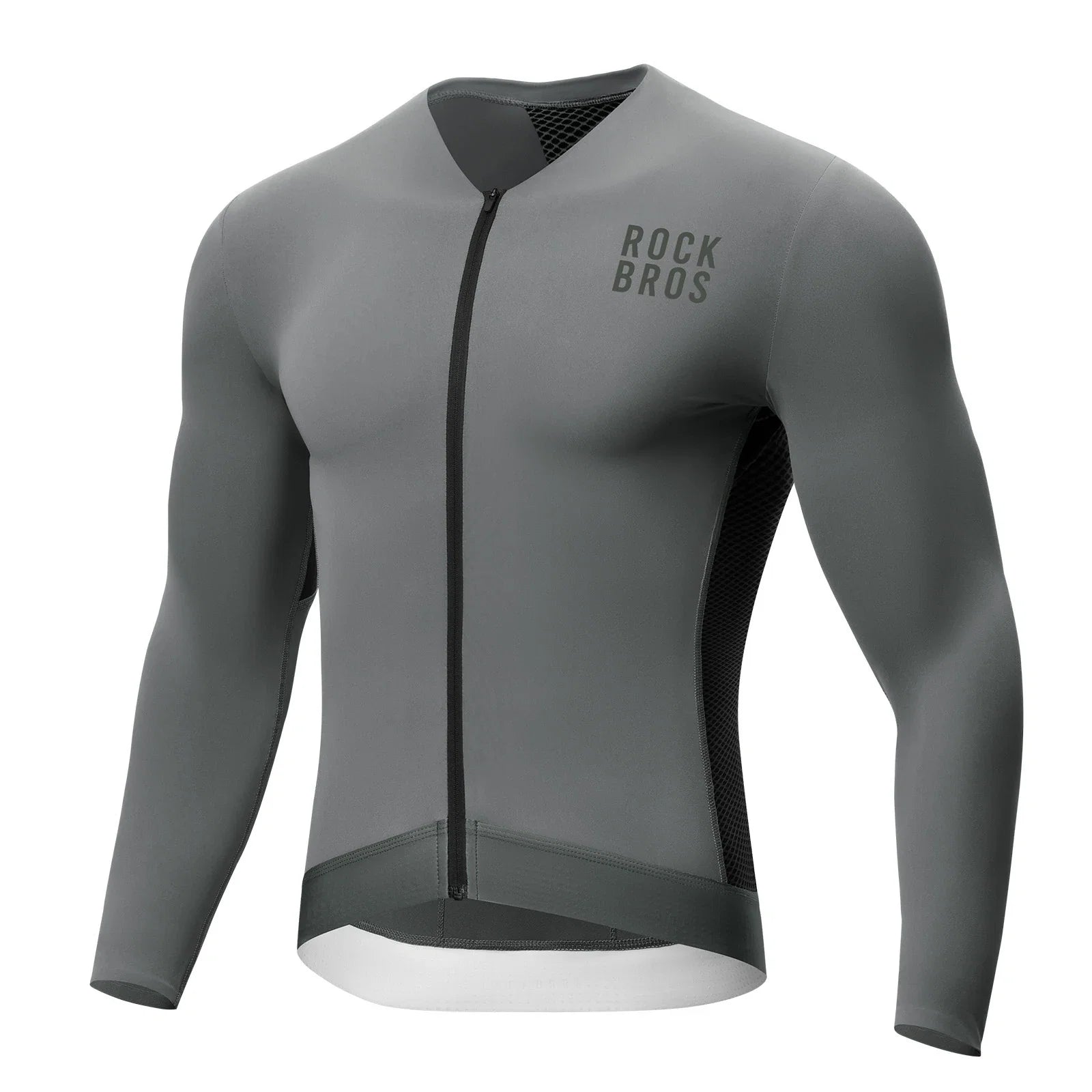 Fahrradtrikot Radtrikot Langarm Herren, Atmungsaktiv und Schnelltrocknend, Elastisches