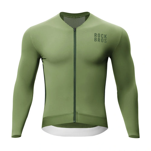 Fahrradtrikot Radtrikot Langarm Herren, Atmungsaktiv und Schnelltrocknend, Elastisches