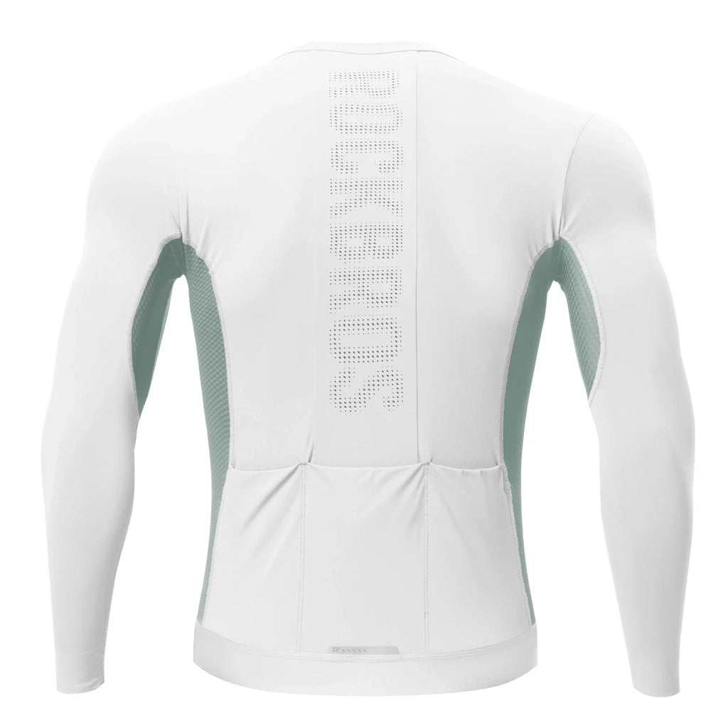 Fahrradtrikot Radtrikot Langarm Herren, Atmungsaktiv und Schnelltrocknend, Elastisches
