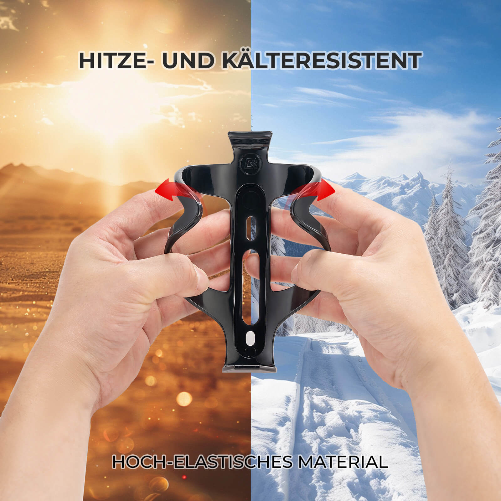 Flaschenhalter Fahrrad 2er-Pack Getränkehalter Fahrrad PC 34g
