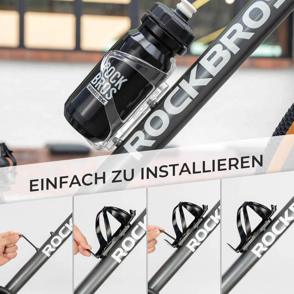 Flaschenhalter Fahrrad 2er-Pack Getränkehalter Fahrrad PC 34g