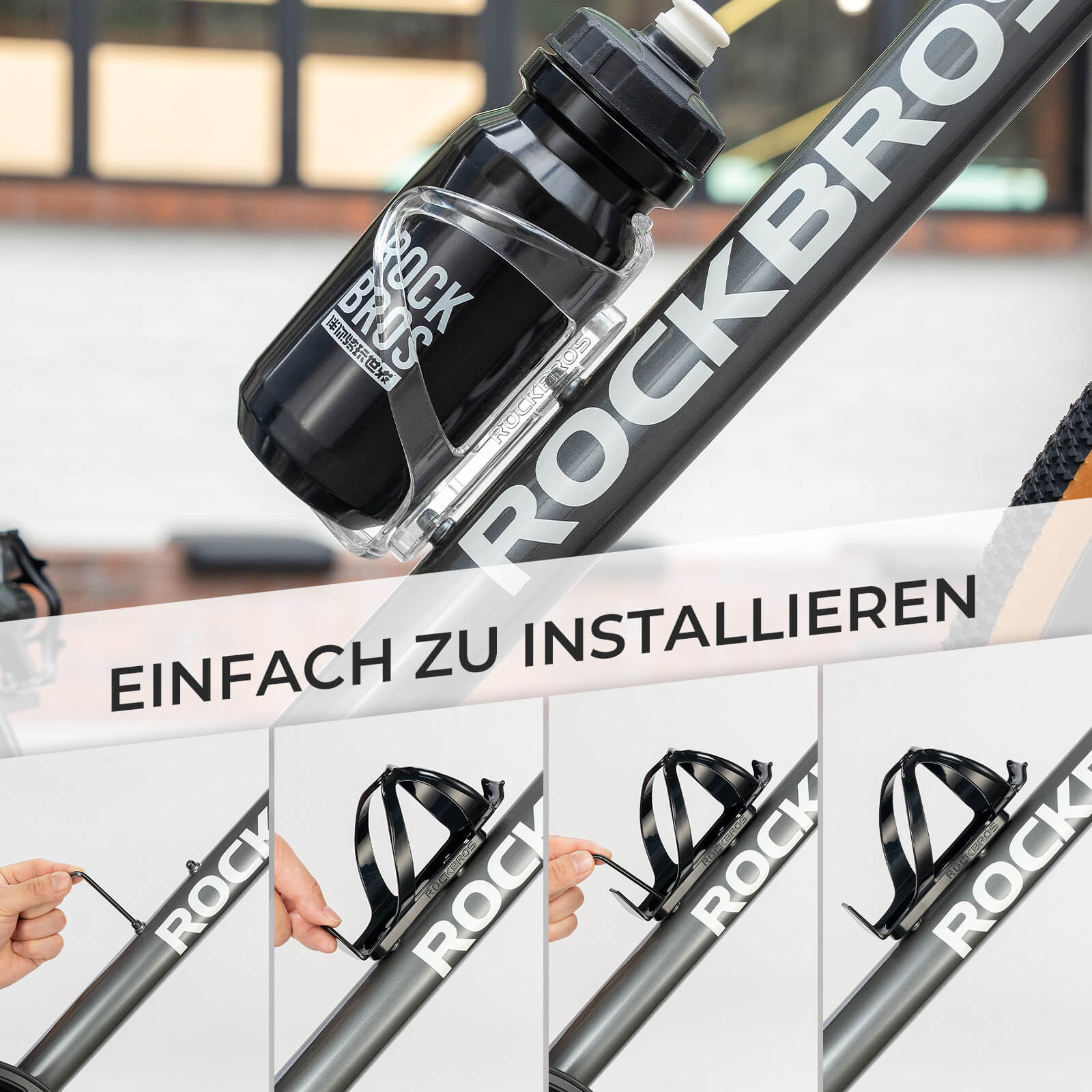 Flaschenhalter Fahrrad 2er-Pack Getränkehalter Fahrrad PC 34g