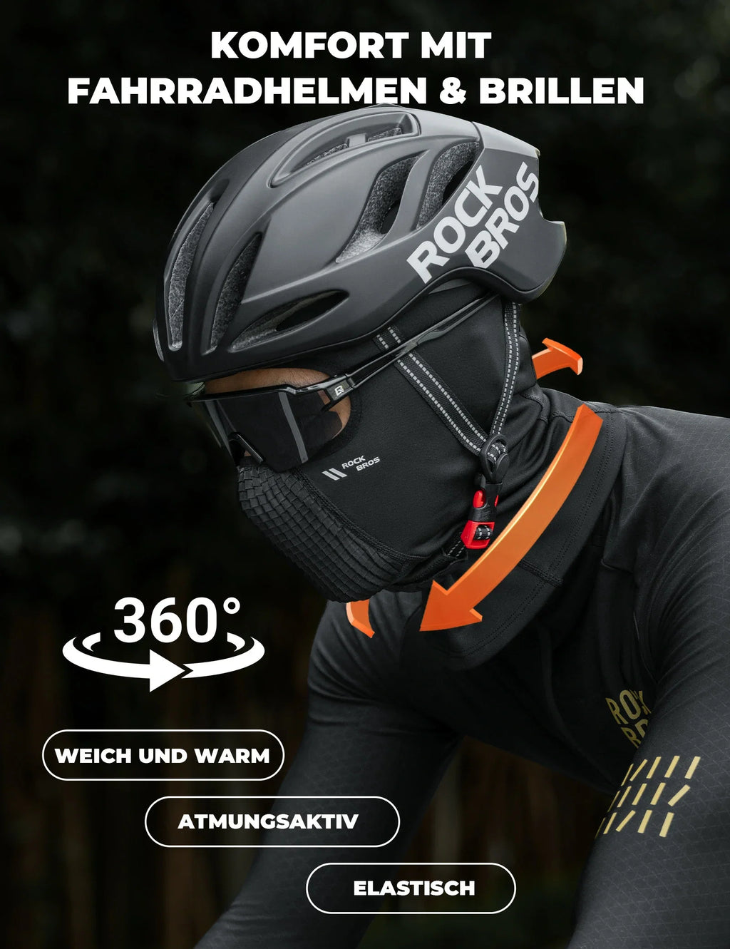 Fleece-Sturmhaube Winter Atmungsaktive Balaclava Skimaske