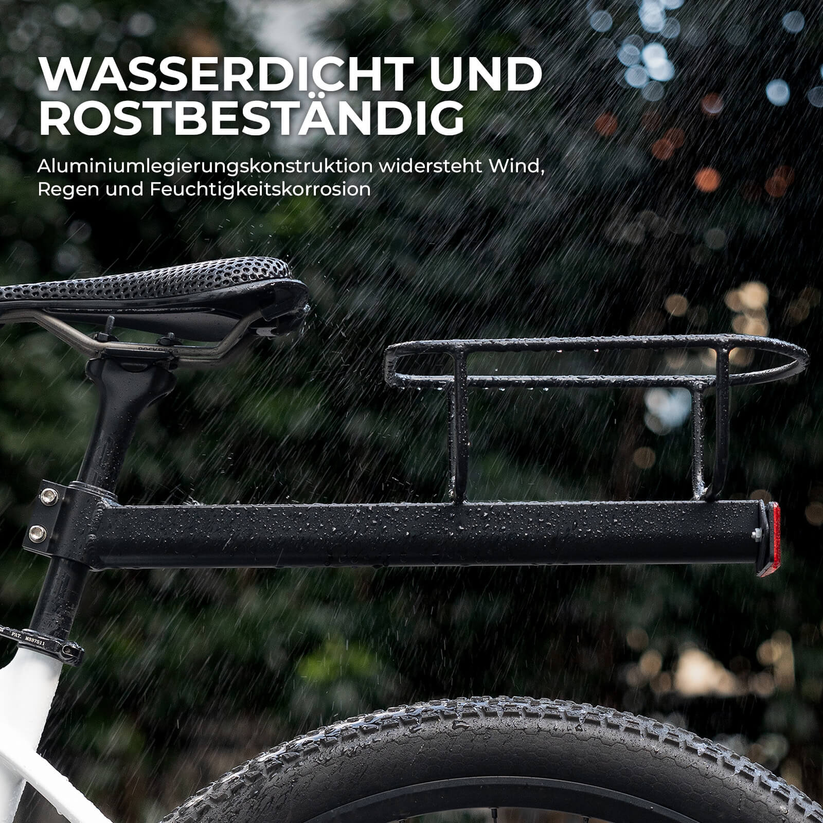 Gepäckträgertasche Wasserfest Schnellspanner Design mit Halterung