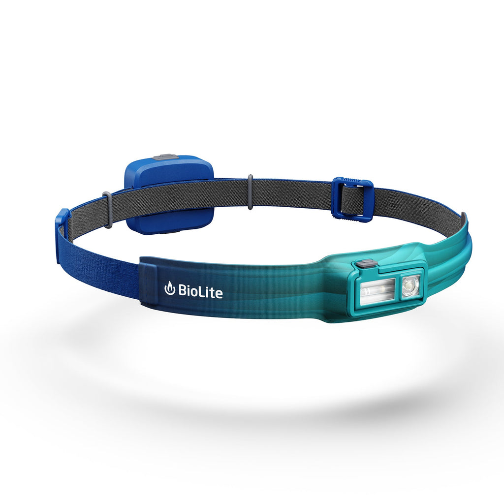 BioLite HeadLamp 425 (teal) - Revolutionäre Stirnlampe mit 425 Lumen, Li-Ion Akku und USB-C von BioLite