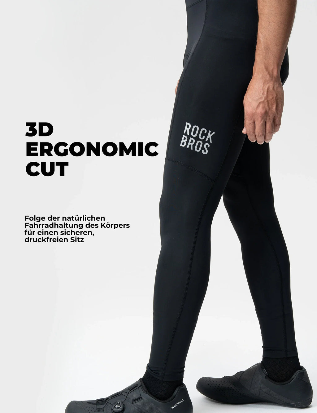 Herren Fahrradhose - 3D Ergonomischer Schnitt, 6H+