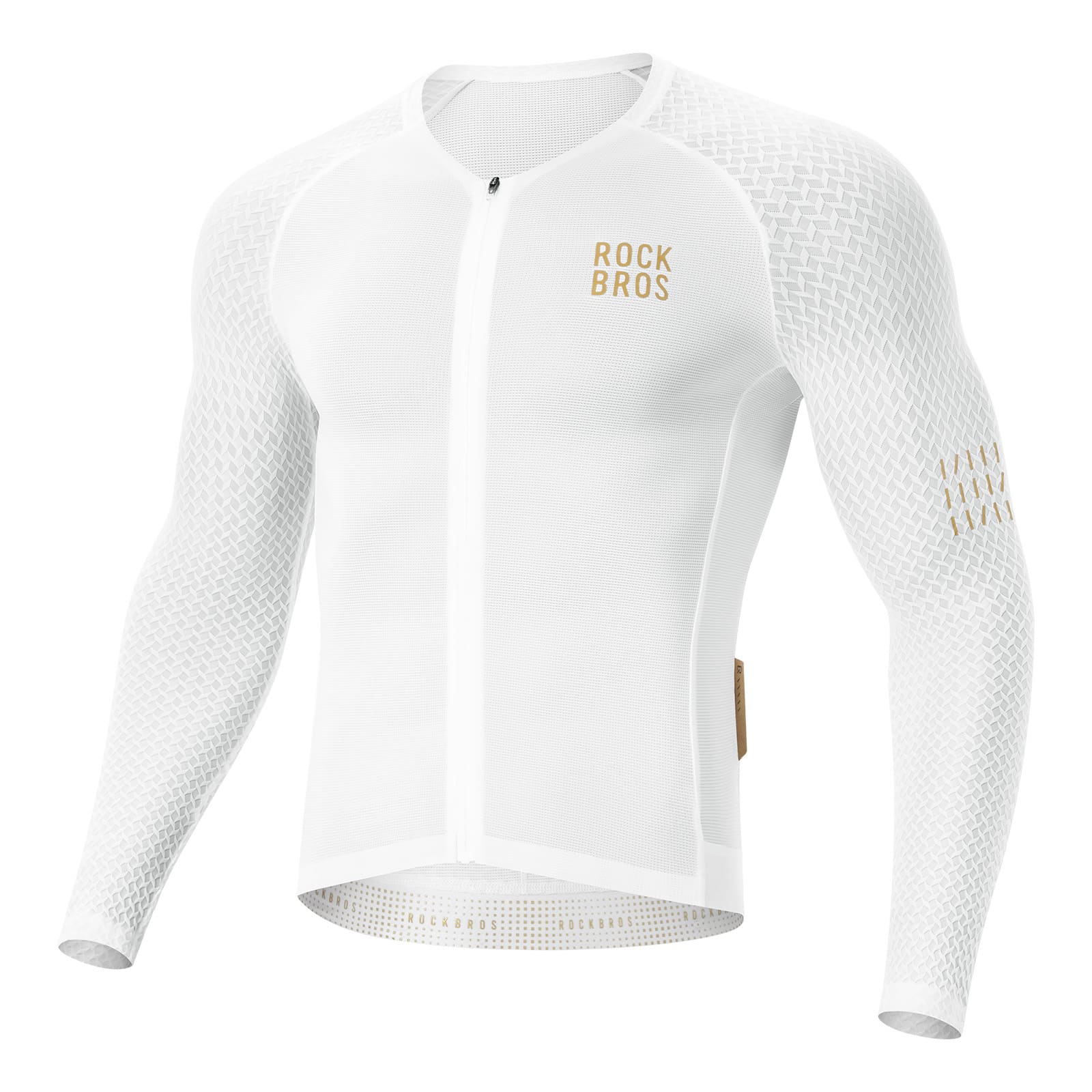 Herren Langarm-Radtrikot Atmungsaktiv Reflektierend mit 3D-Schnitt