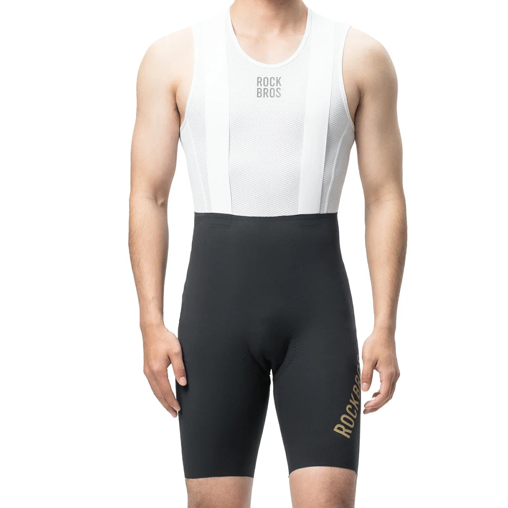 Herren Radlerhose mit Träger Gepolstert, Fahrradhose Kurz, Atmungsaktive schnelltrocknende