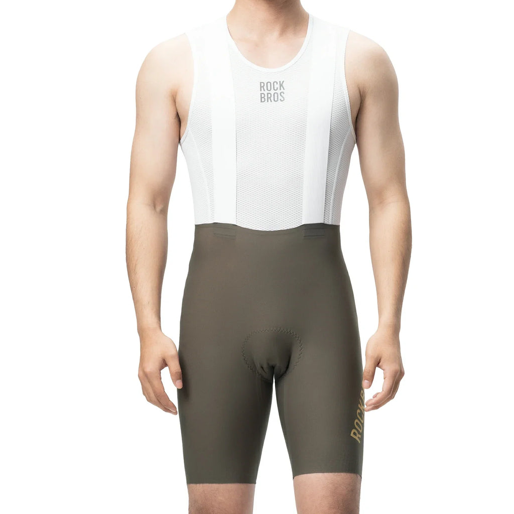 Herren Radlerhose mit Träger Gepolstert, Fahrradhose Kurz, Atmungsaktive schnelltrocknende