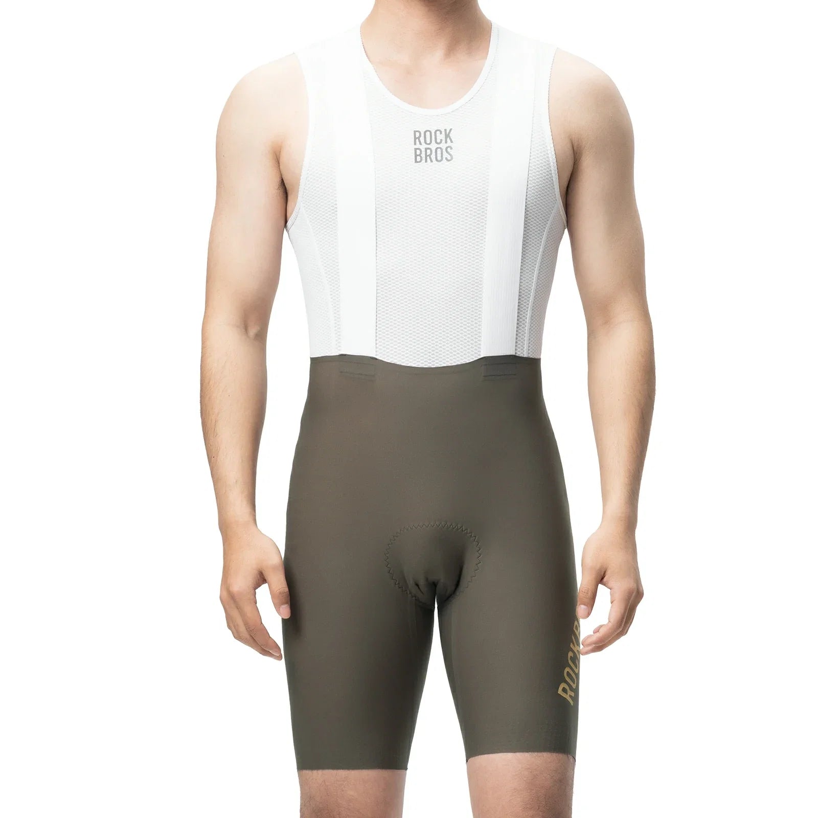 Herren Radlerhose mit Träger Gepolstert, Fahrradhose Kurz, Atmungsaktive schnelltrocknende