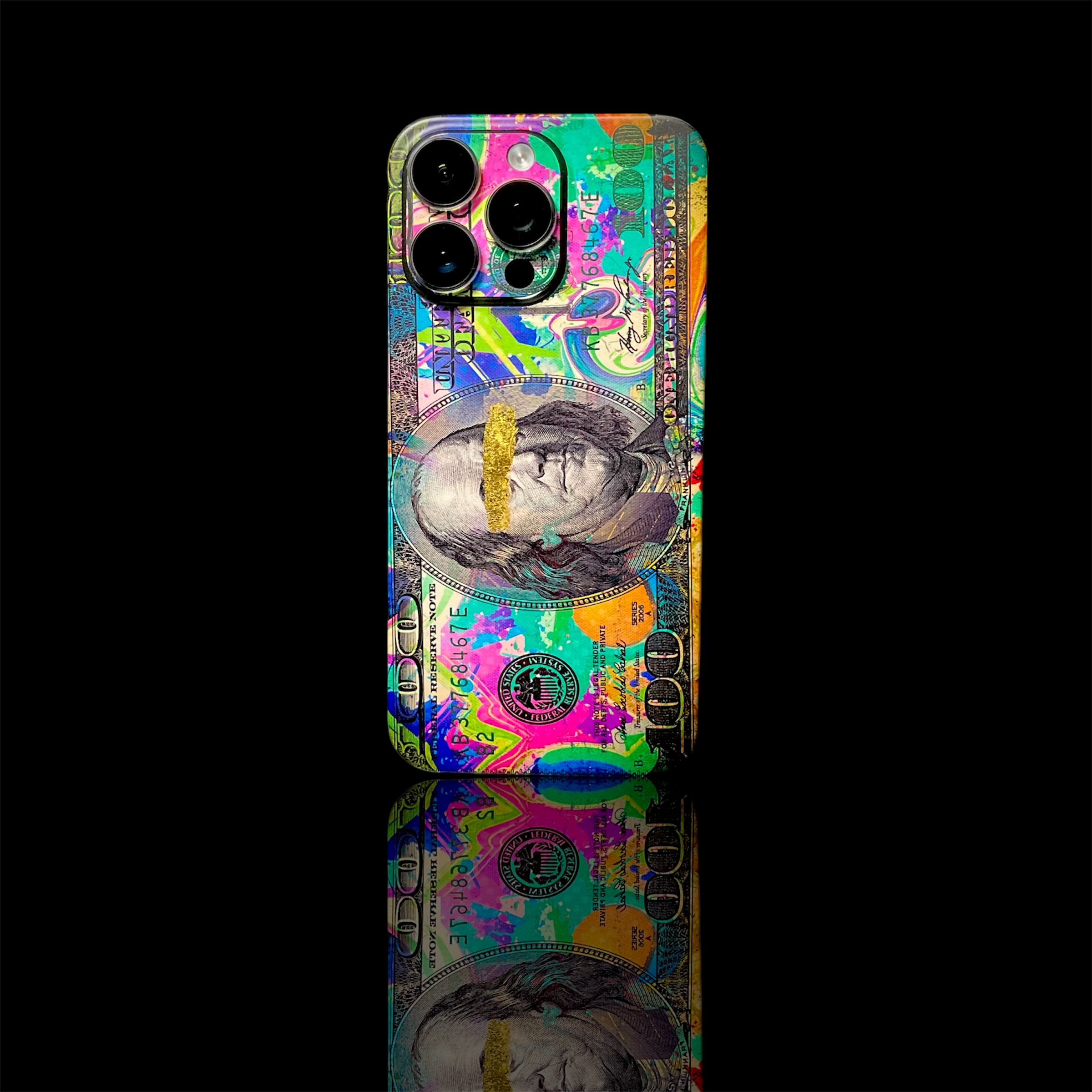 iPhone 16 Plus Skin mit 24K Gold Benjamin Matt