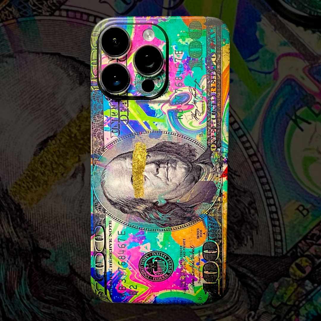 iPhone 16 Skin mit 24K Gold Benjamin Matt
