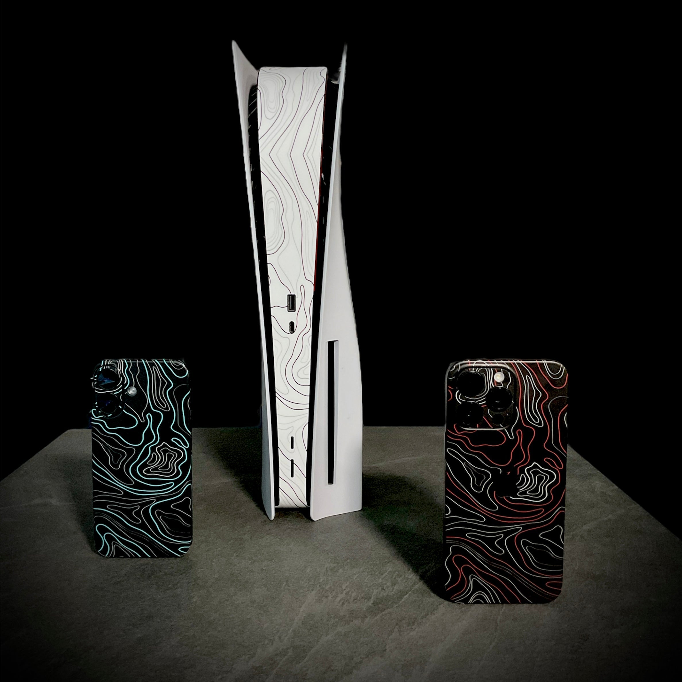 iPhone 16 Pro Skin Topo Red Matt