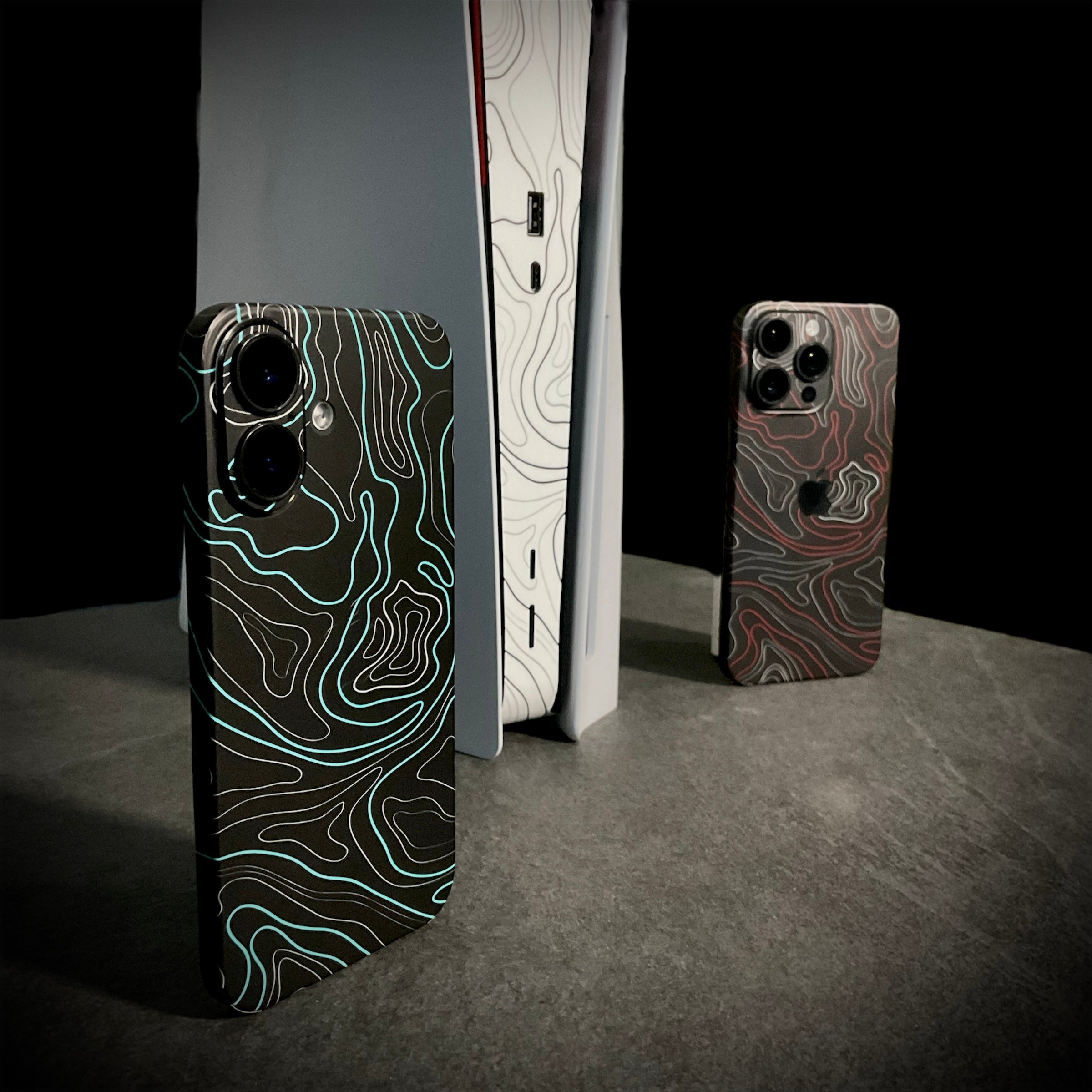 iPhone 14 Pro Skin Topo Red Matt