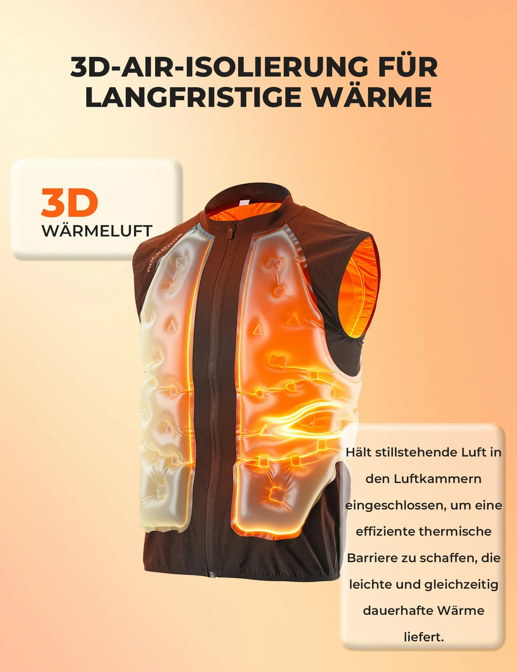 Leichtes Thermo-Fahrradweste mit 3D-Air-Layer-Isolierung – MJ013