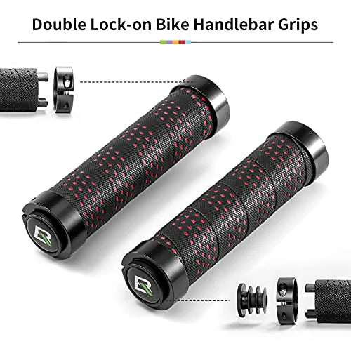 Lenkergriffe Anti-Rutsch Fahrradgriffe Lock-On Design Fahrrad Griffe