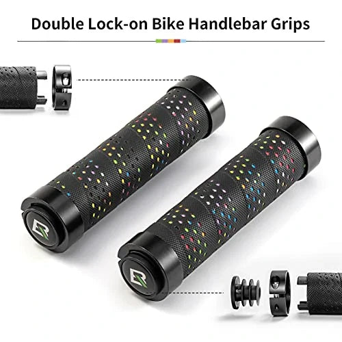 Lenkergriffe Anti-Rutsch Fahrradgriffe Lock-On Design Fahrrad Griffe