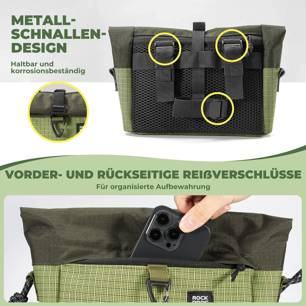 Lenkertasche für Flatrad und Brompton 1,8-2,7 L