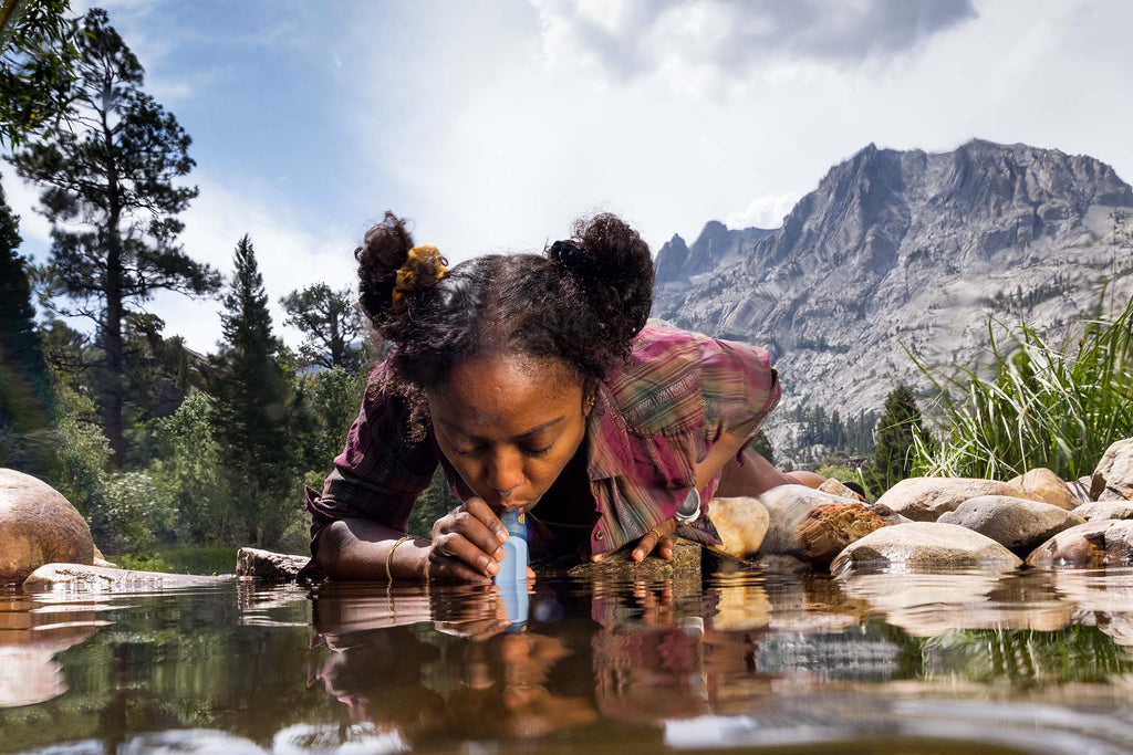 LifeStraw Peak Personal (blue) Extraleichter und PET-Flaschen kompatibler Wasserfilter von LifeStraw