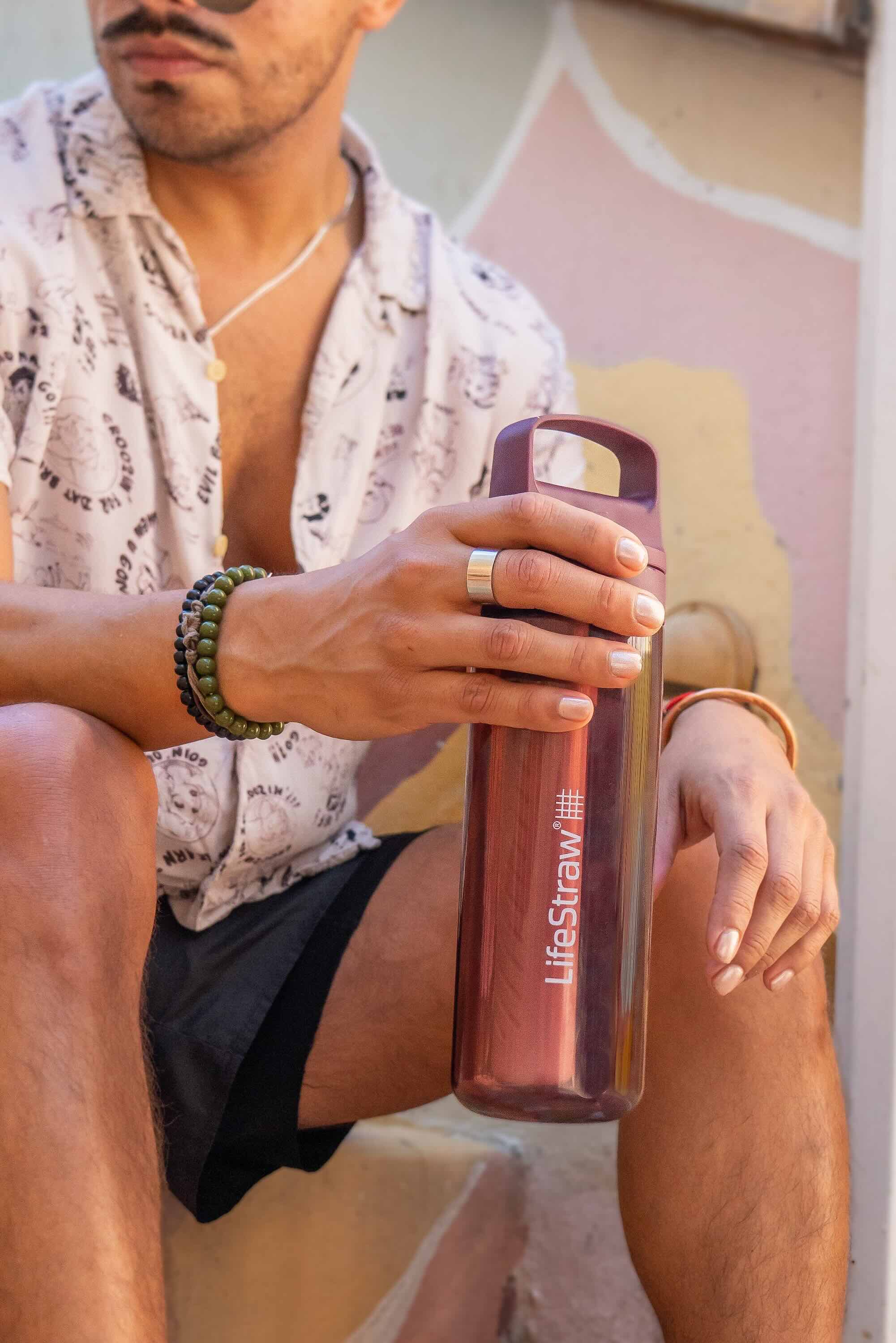 LifeStraw Go 650ml (aegean sea) - Trinkflasche mit Mikrobakteriellen Filter