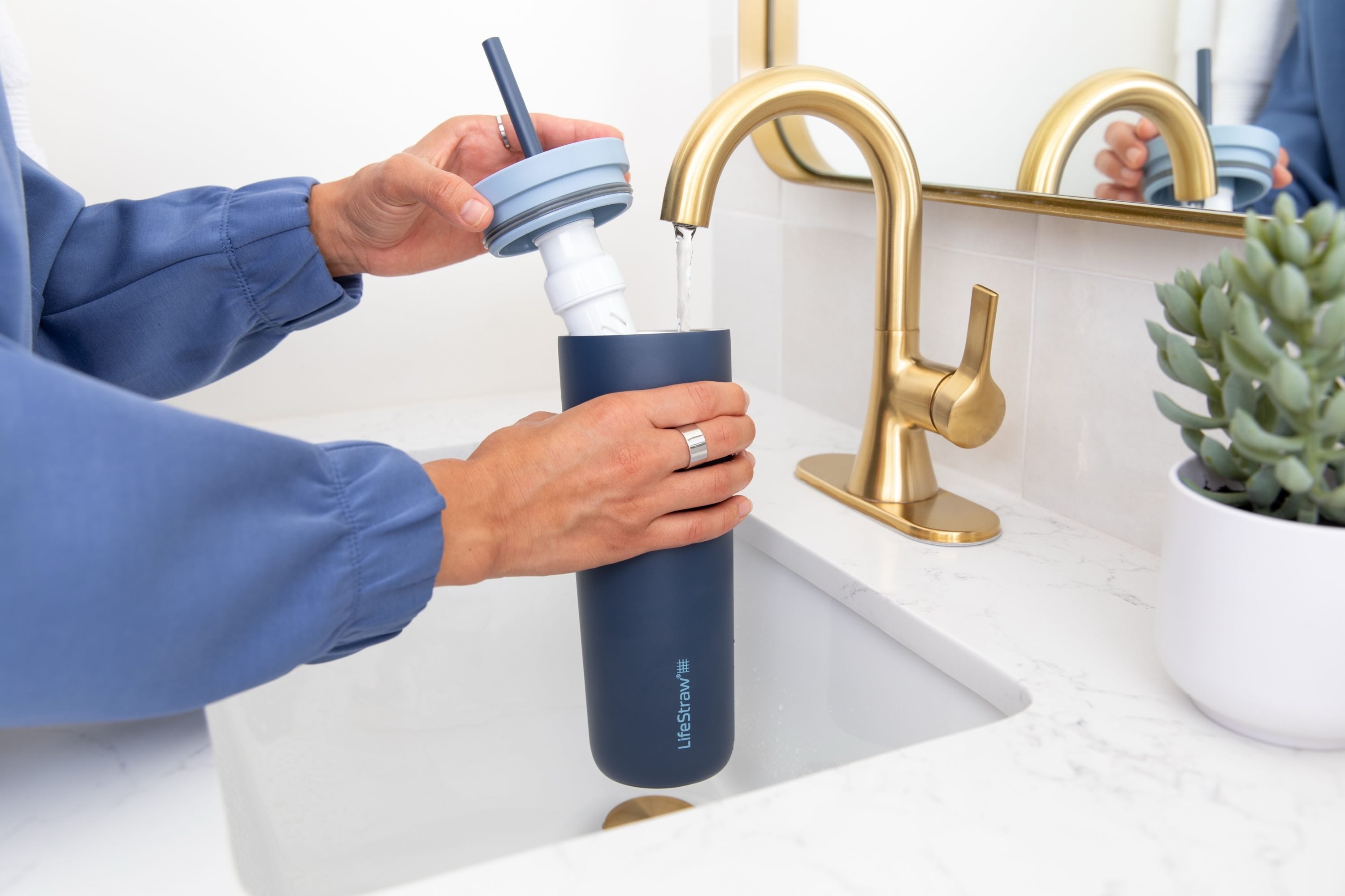 LifeStraw Go Steel Tumbler 500ml (laguna teal)