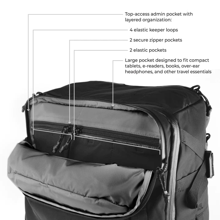 Matador GlobeRider45 Travel Backpack (white) - Handgepäckkonformer Rucksack für Weltreisen (45 liter) von Matador