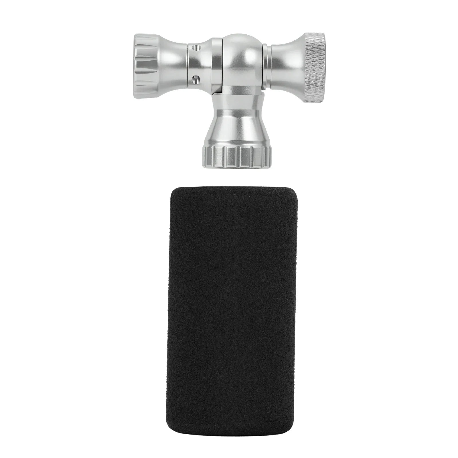 Mini Fahrradpumpe mit CO₂-Adapter - Tragbar, Presta & Schrader Kompatibel, bis 80 PSI