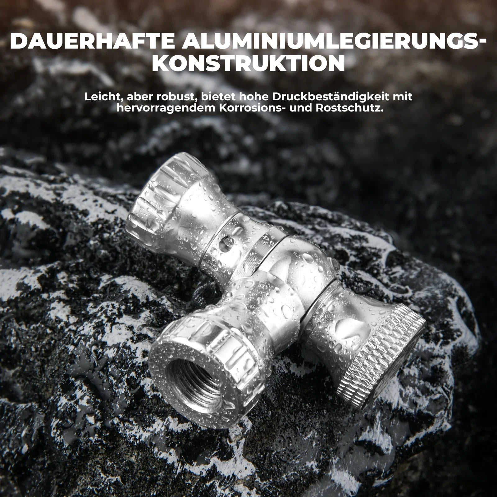 Mini Fahrradpumpe mit CO₂-Adapter - Tragbar, Presta & Schrader Kompatibel, bis 80 PSI