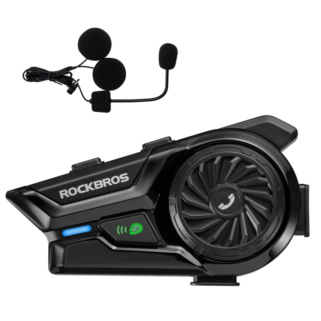 Motorrad Intercom Bluetooth Headsets mit Gegensprechanlagen 300m, IP56 Wasserdicht Staubdicht