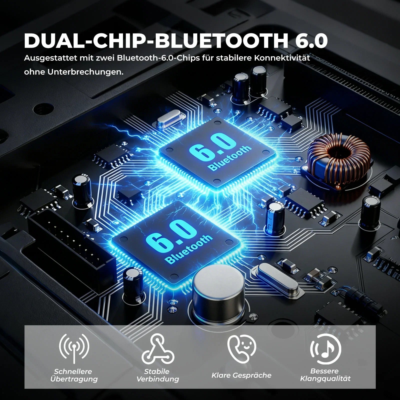 Motorrad Intercom Bluetooth Headsets mit Gegensprechanlagen 300m, IP56 Wasserdicht Staubdicht