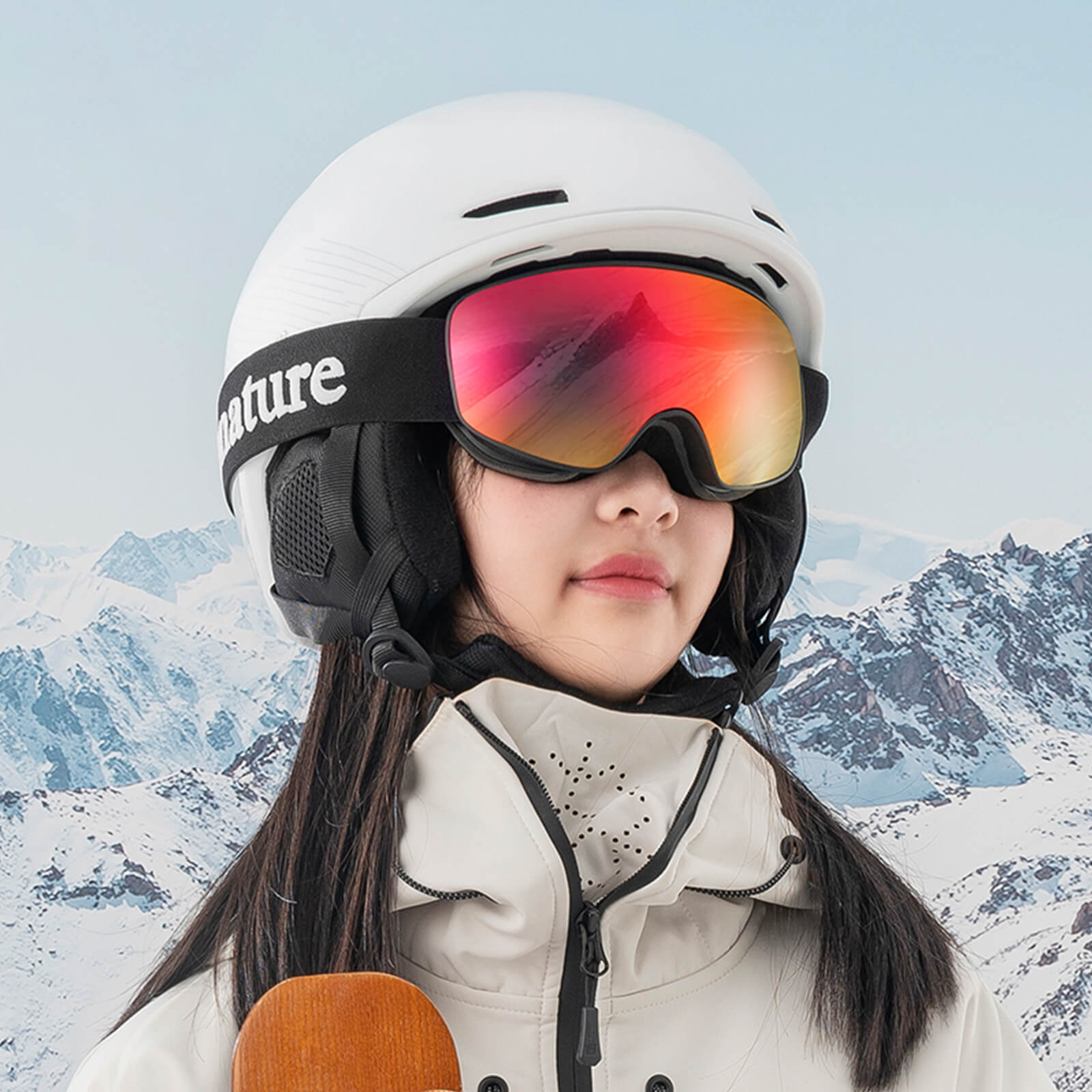 Qunature OTG Anti-Fog Skibrille Unisex