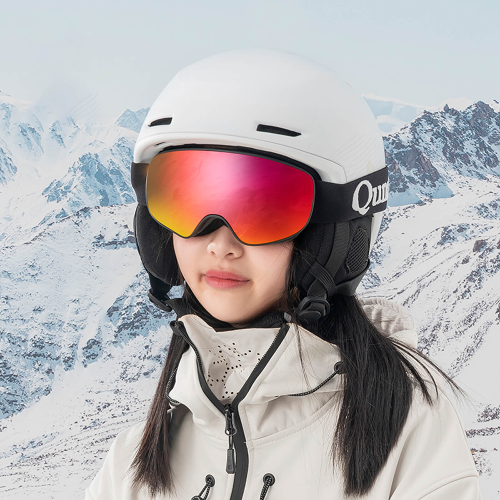 Qunature OTG Anti-Fog Skibrille Unisex