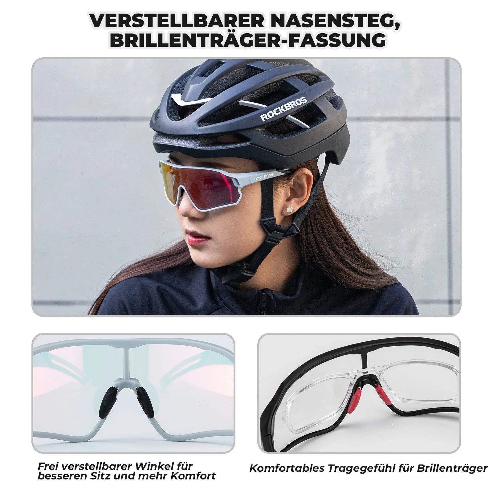 Dynamische Radbrille mit UV400-Sonnenfilter