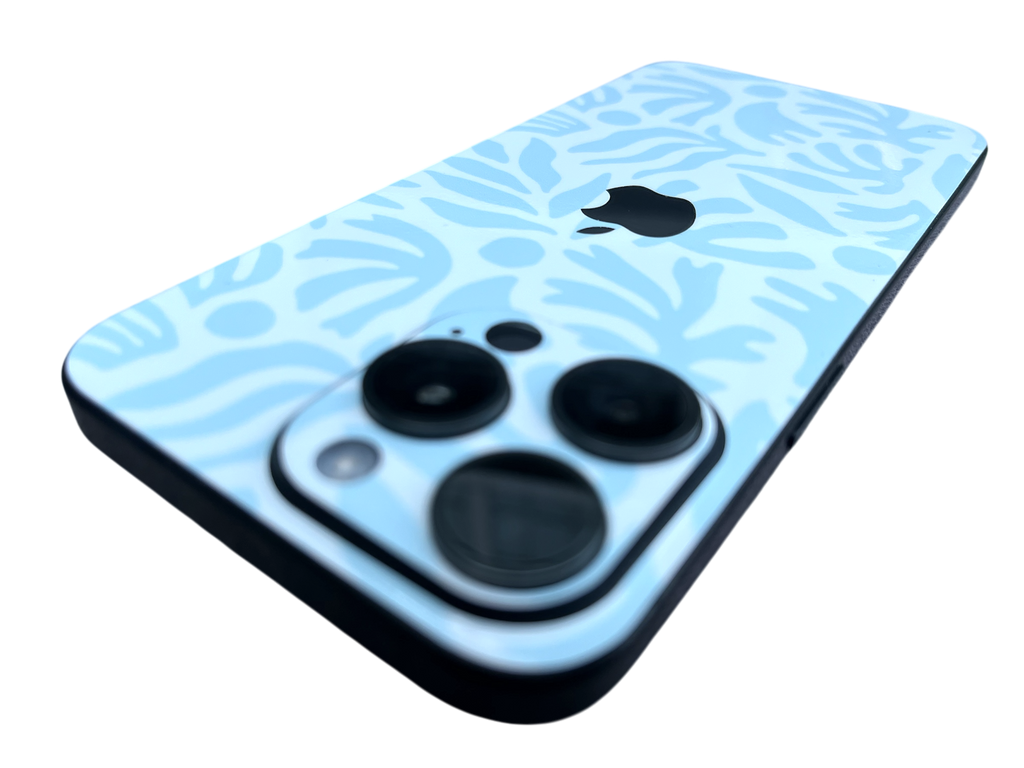 iPhone 14 Plus Skin Koralle Blau